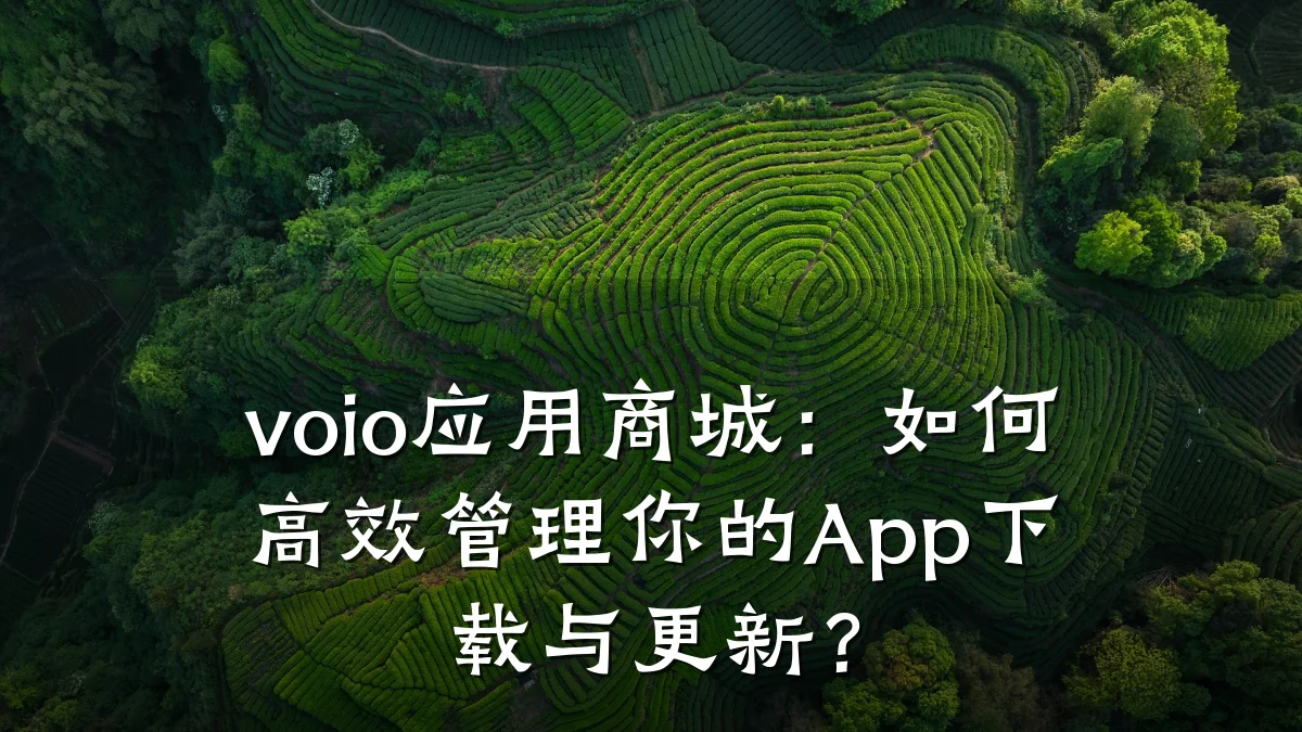 voio应用商城：如何高效管理你的App下载与更新？