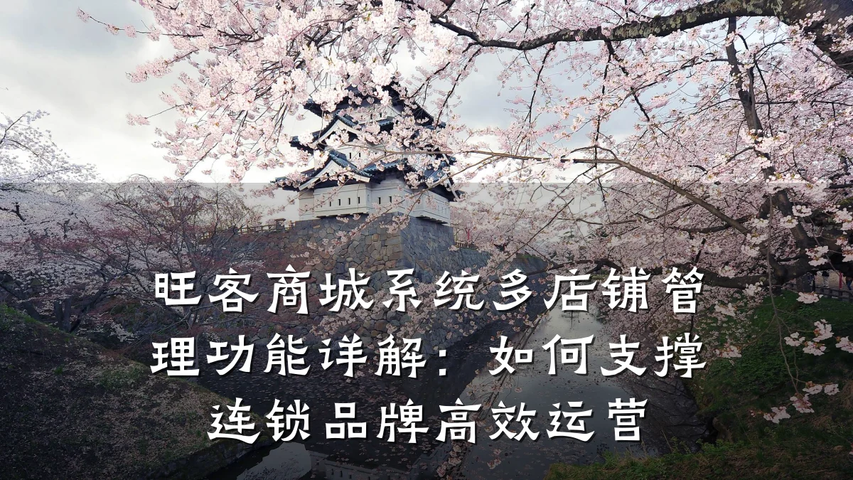 旺客商城系统多店铺管理功能详解：如何支撑连锁品牌高效运营