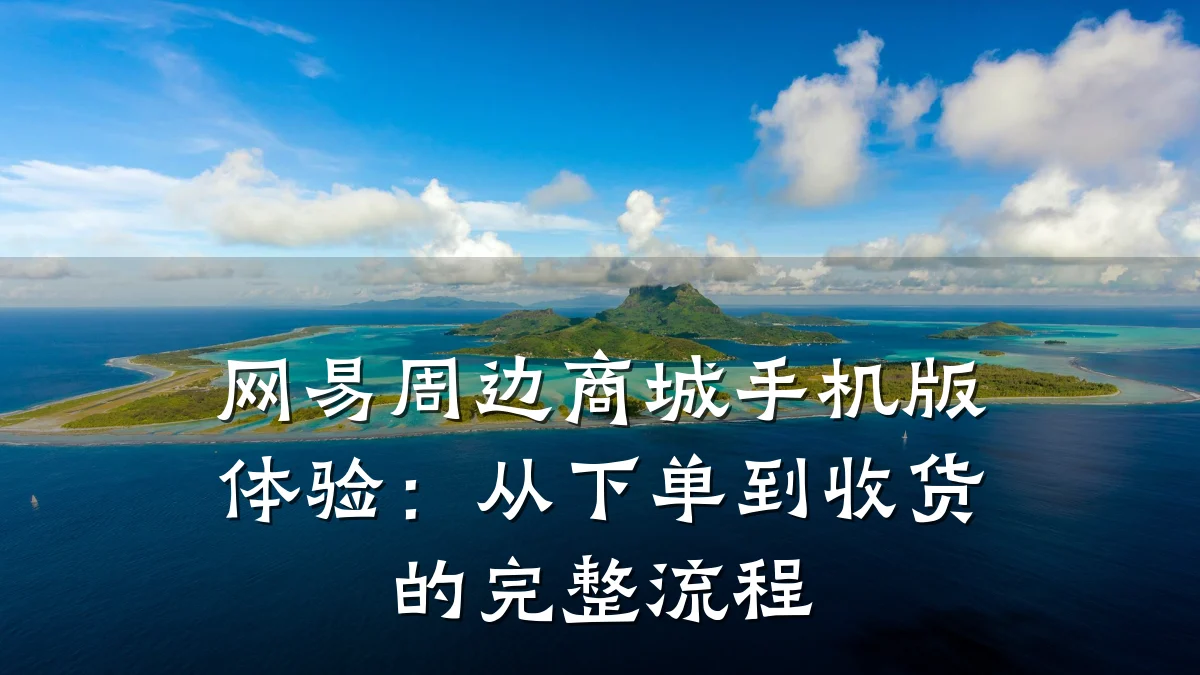 网易周边商城手机版体验:从下单到收货的完整流程