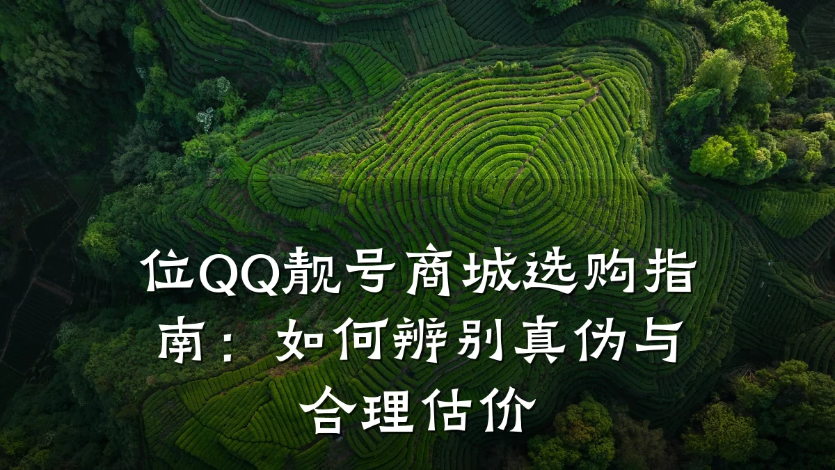 位QQ靓号商城选购指南:如何辨别真伪与合理估价