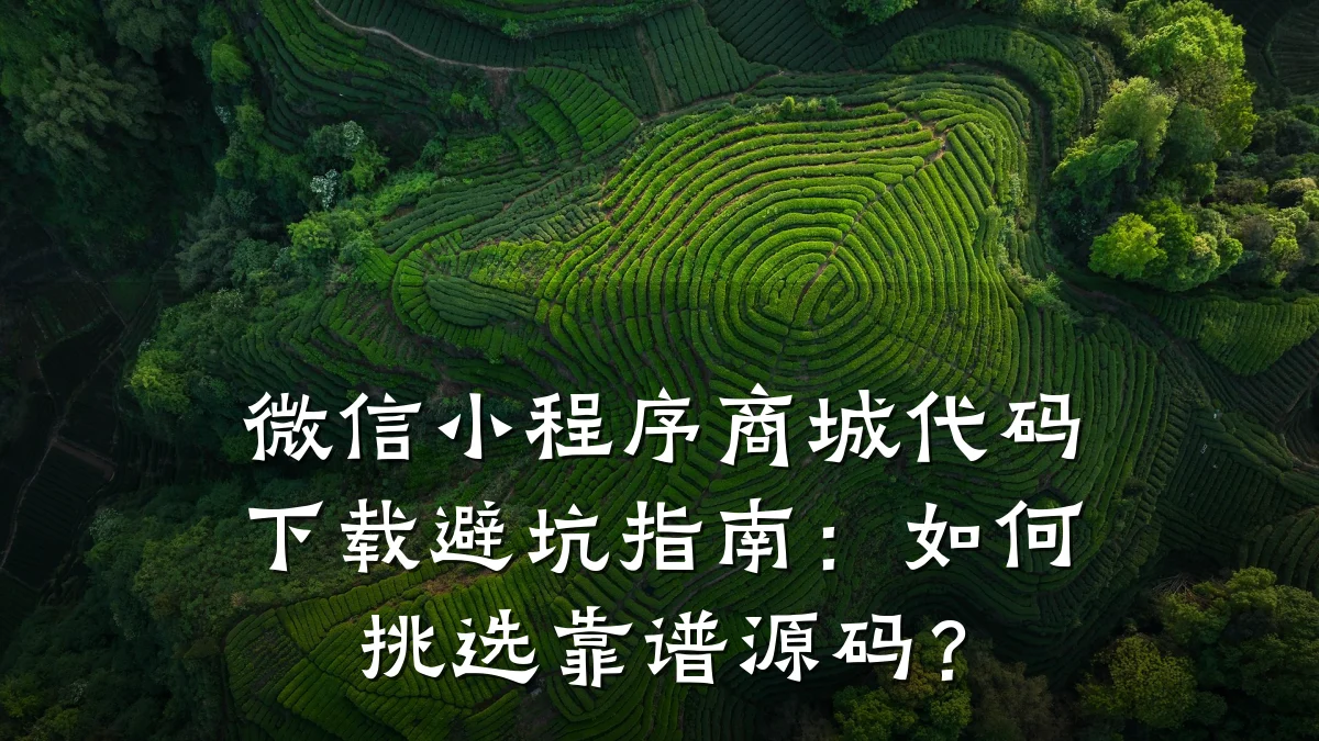 微信小程序商城代码下载避坑指南：如何挑选靠谱源码？