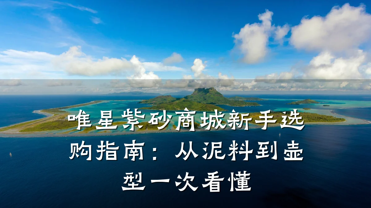 唯星紫砂商城新手选购指南:从泥料到壶型一次看懂
