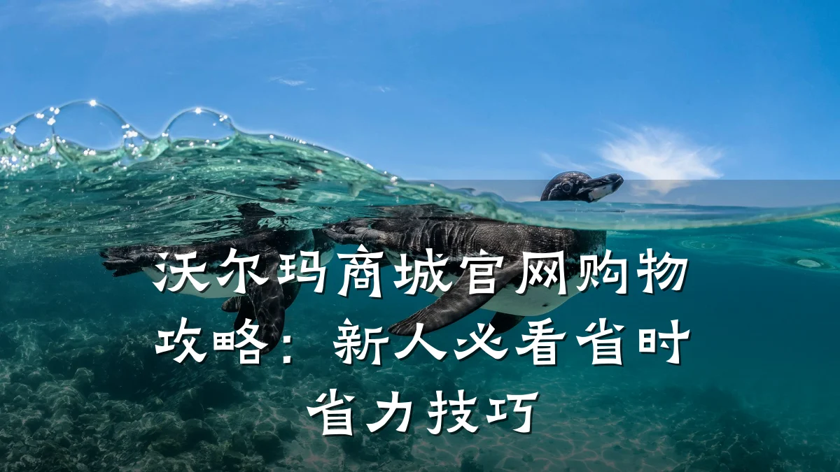 沃尔玛商城官网购物攻略:新人必看省时省力技巧