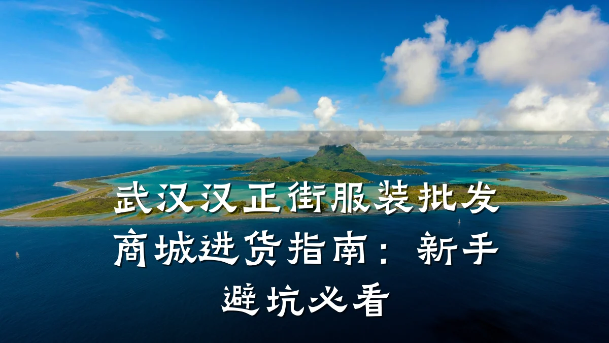 武汉汉正街服装批发商城进货指南：新手避坑必看