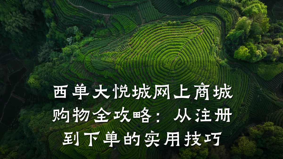 西单大悦城网上商城购物全攻略:从注册到下单的实用技巧
