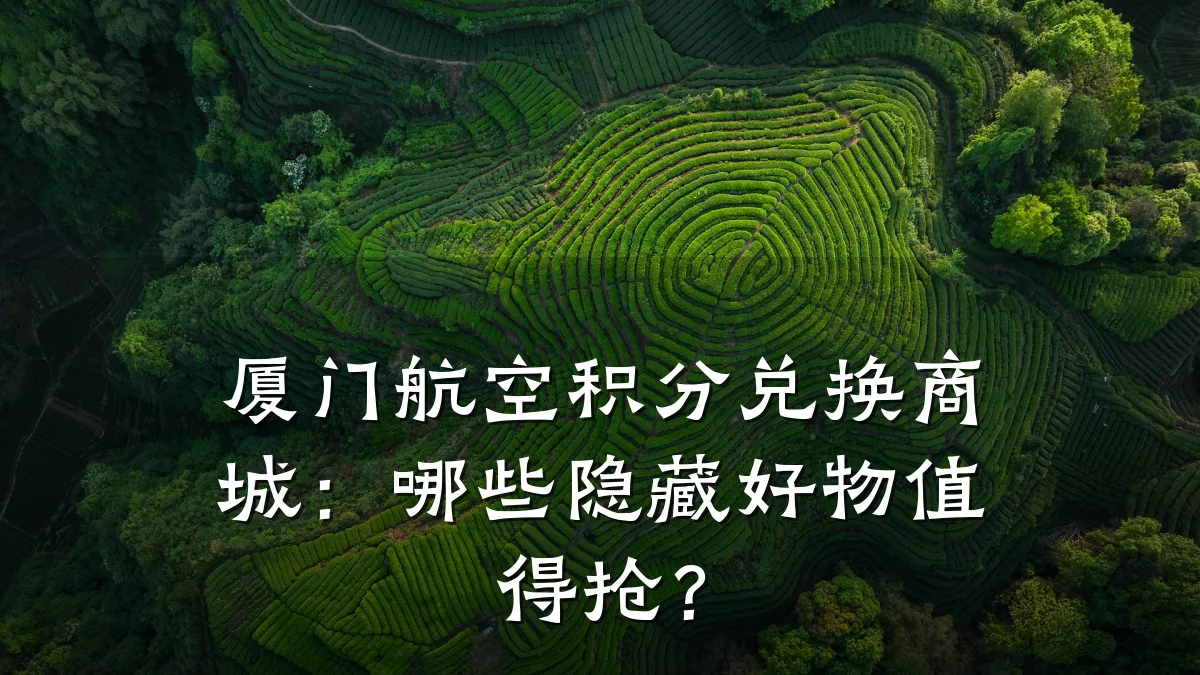 厦门航空积分兑换商城：哪些隐藏好物值得抢？