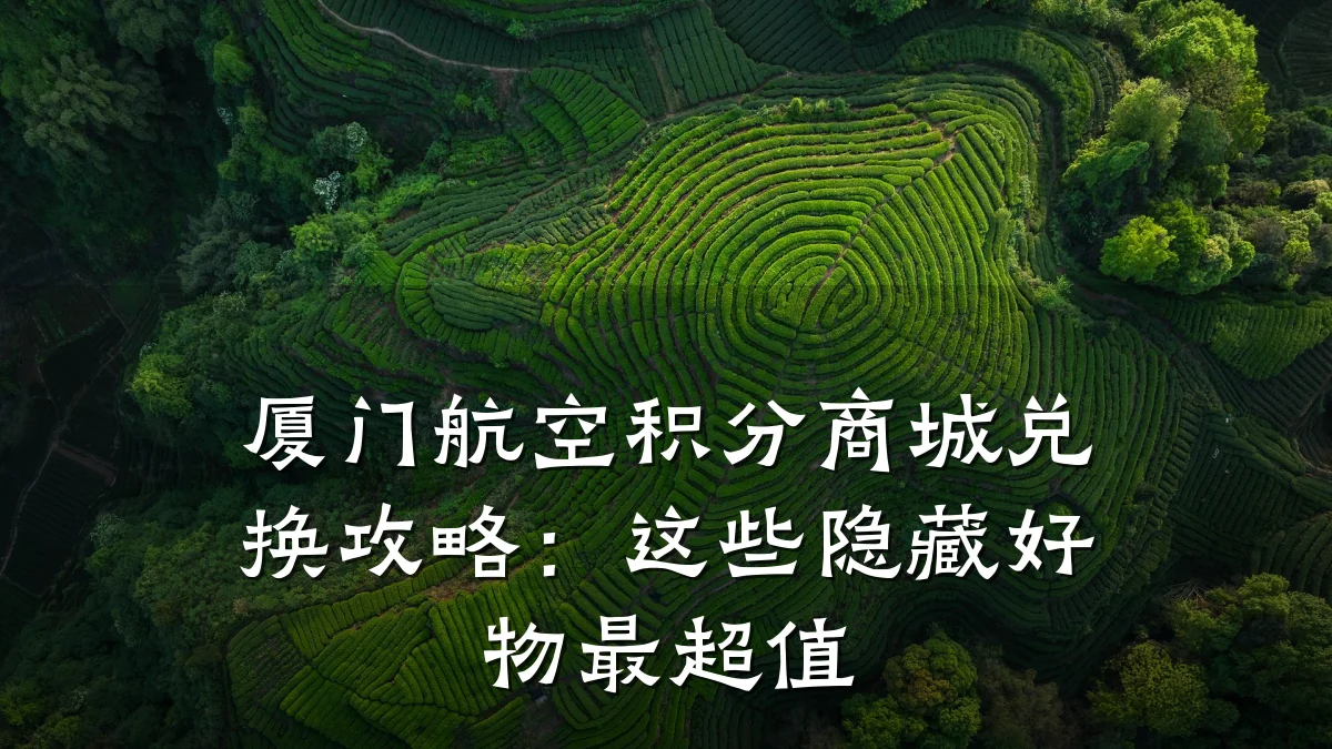 厦门航空积分商城兑换攻略：这些隐藏好物最超值