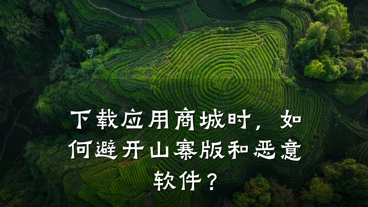 下载应用商城时,如何避开山寨版和恶意软件?
