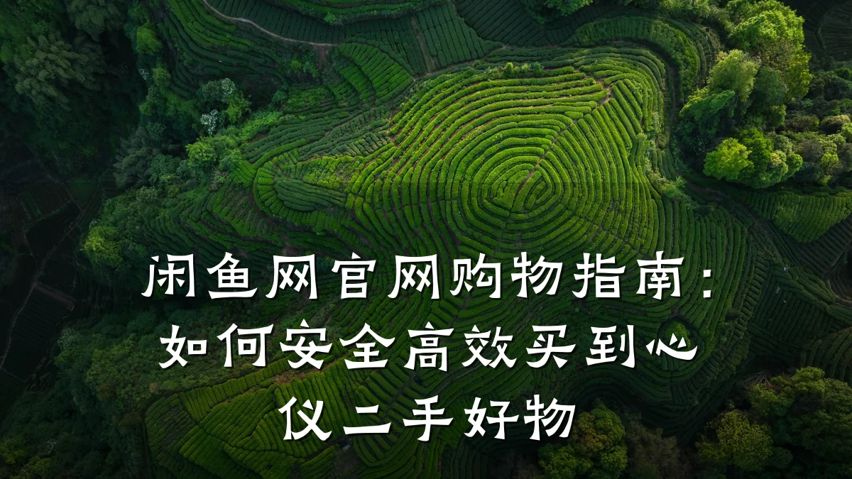 闲鱼网官网购物指南：如何安全高效买到心仪二手好物