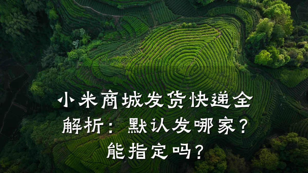 小米商城发货快递全解析：默认发哪家？能指定吗？