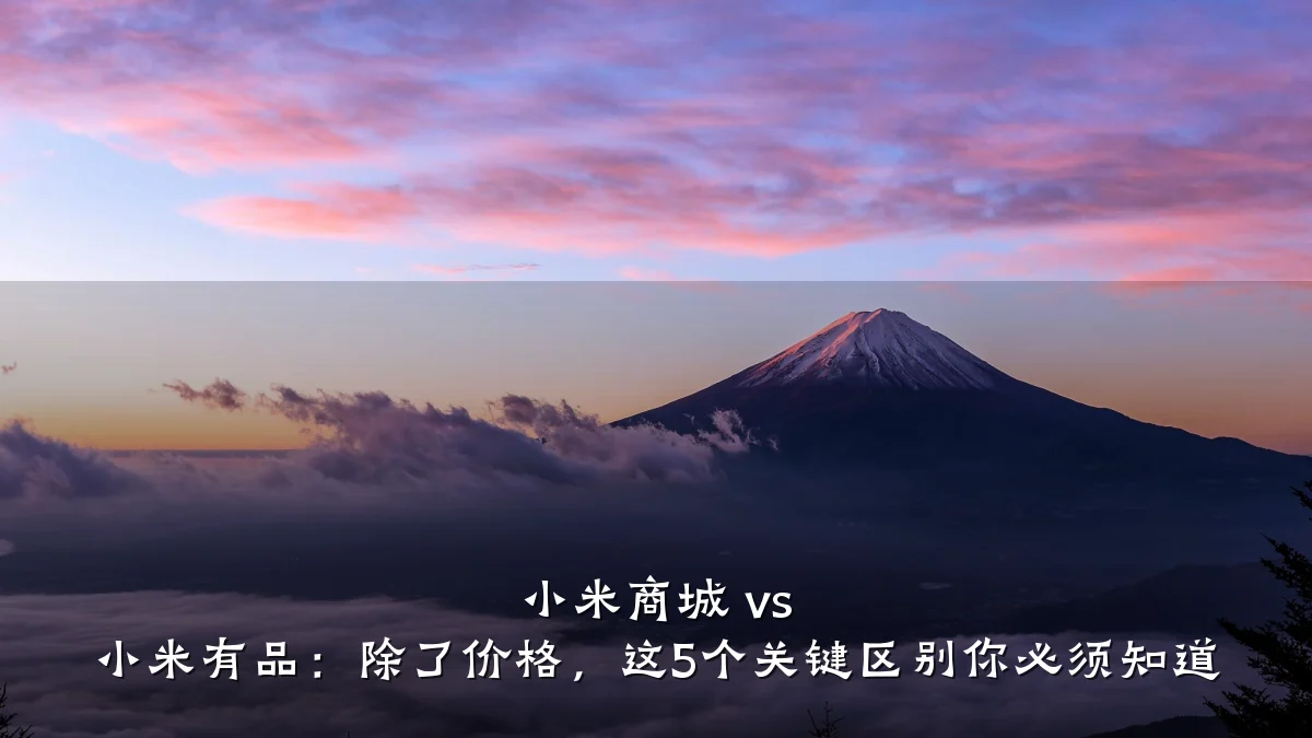小米商城 vs 小米有品:除了价格,这5个关键区别你必须知道
