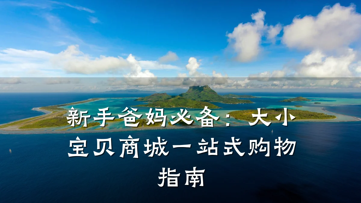 新手爸妈必备：大小宝贝商城一站式购物指南