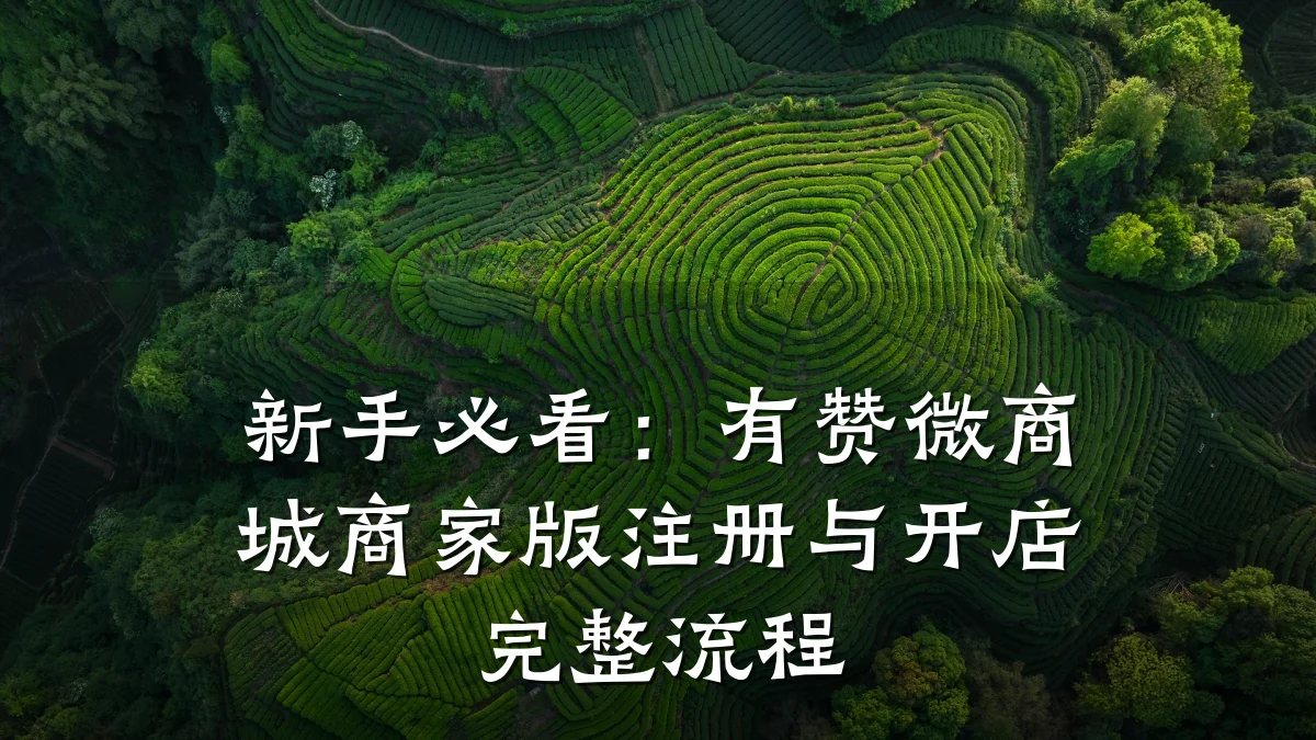 新手必看：有赞微商城商家版注册与开店完整流程