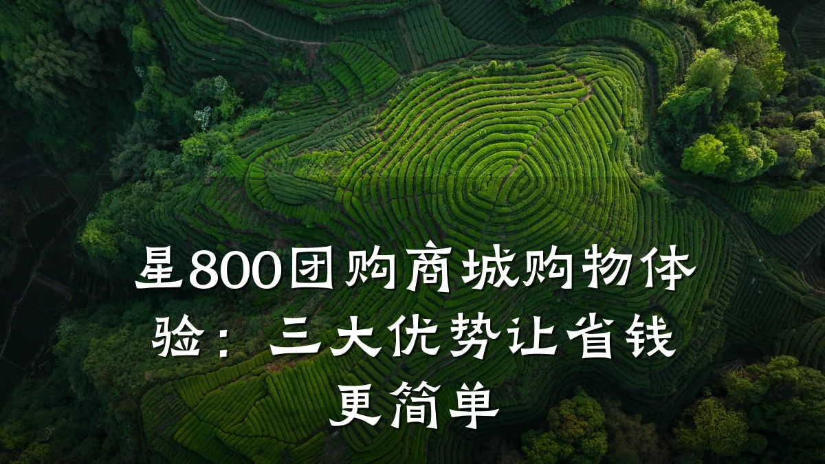 星800团购商城购物体验：三大优势让省钱更简单