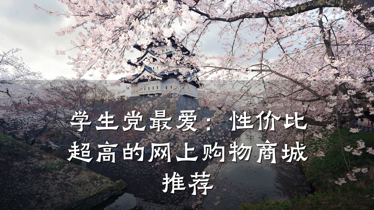 学生党最爱：性价比超高的网上购物商城推荐