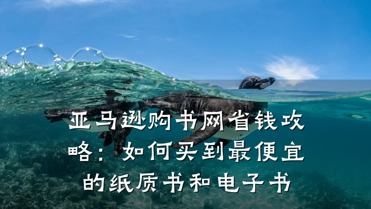 亚马逊购书网省钱攻略：如何买到最便宜的纸质书和电子书