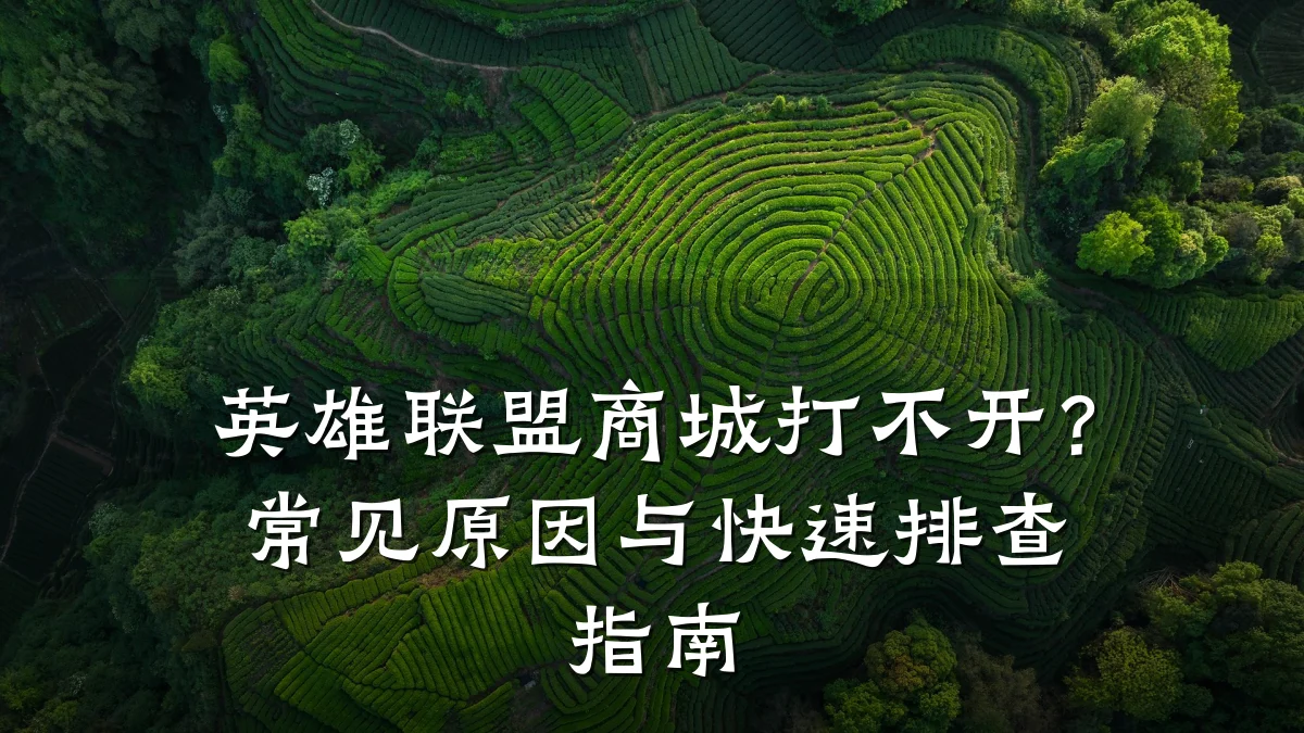 英雄联盟商城打不开？常见原因与快速排查指南