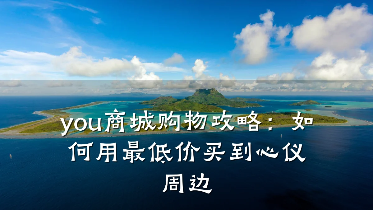 you商城购物攻略：如何用最低价买到心仪周边