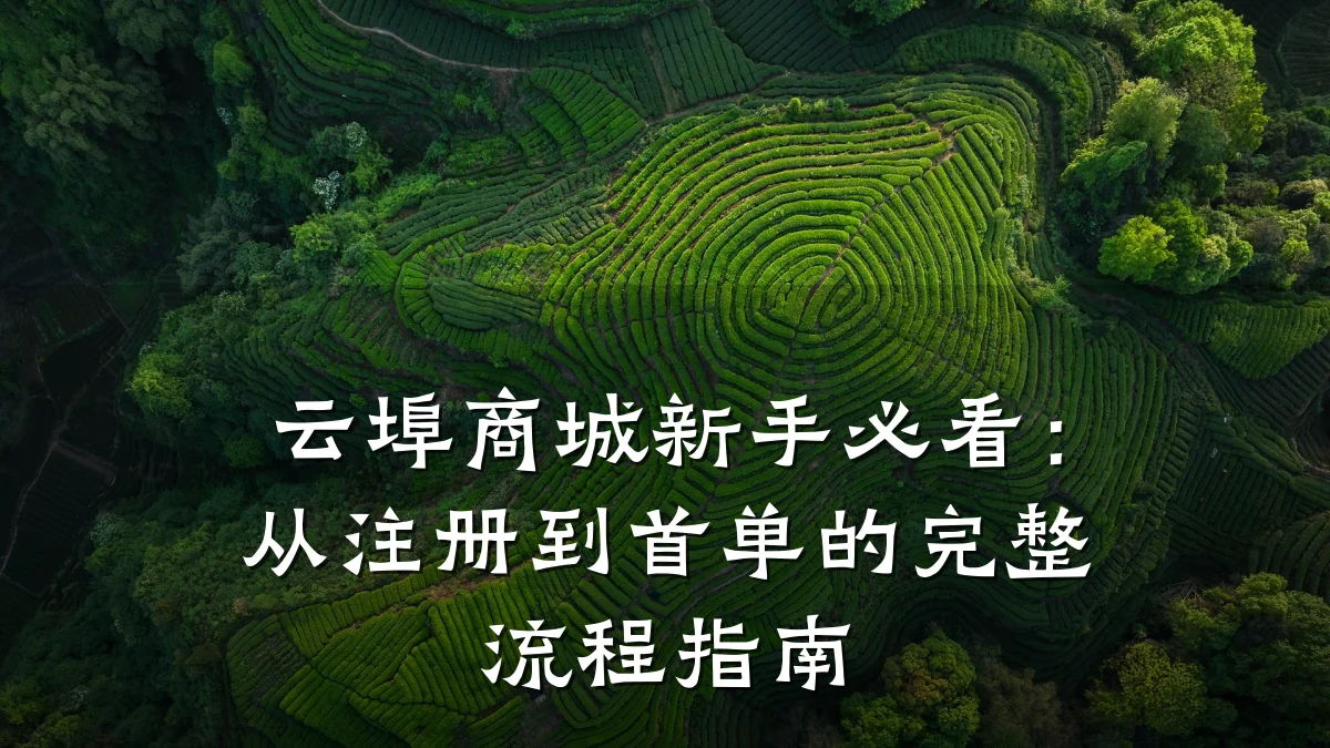 云埠商城新手必看：从注册到首单的完整流程指南
