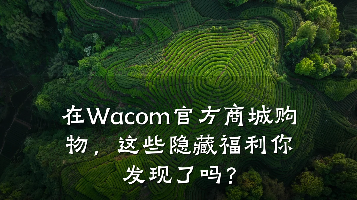 在Wacom官方商城购物，这些隐藏福利你发现了吗？