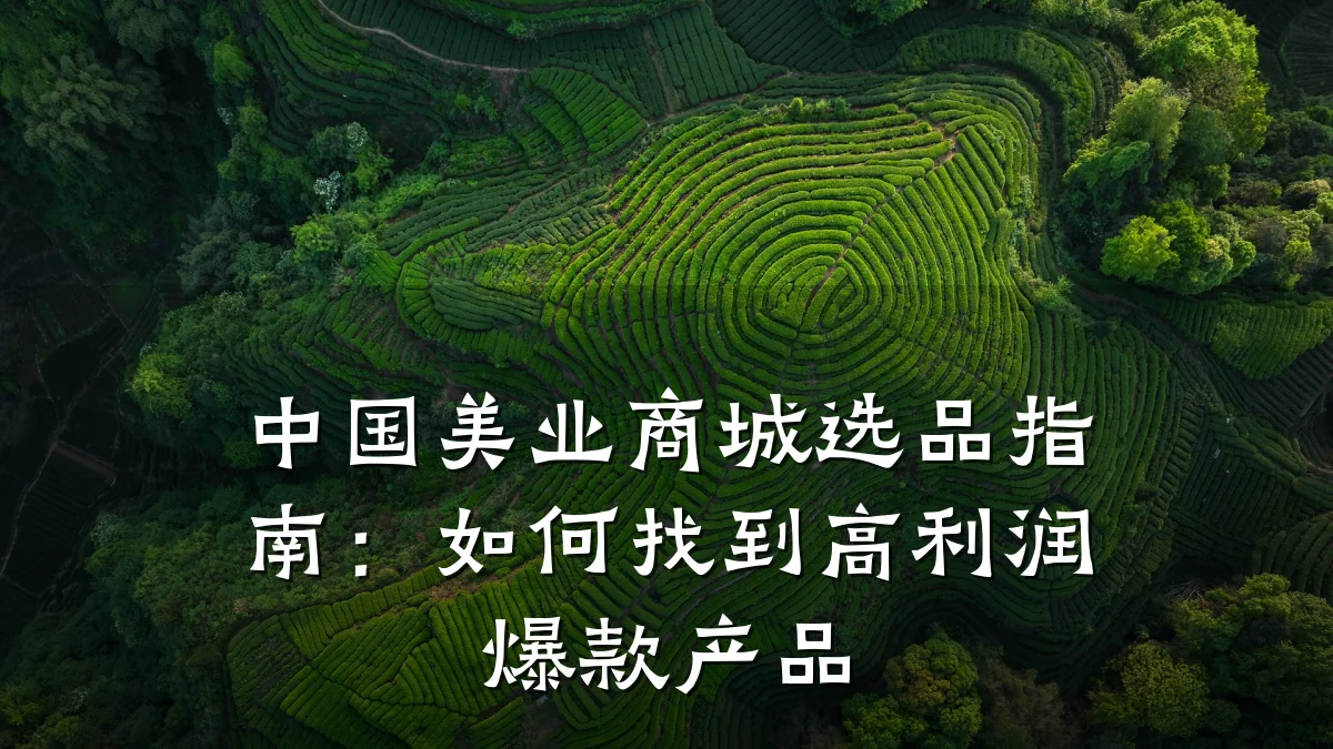 中国美业商城选品指南：如何找到高利润爆款产品