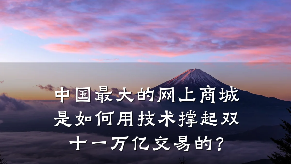 中国最大的网上商城是如何用技术撑起双十一万亿交易的?