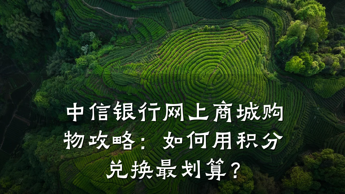中信银行网上商城购物攻略：如何用积分兑换最划算？