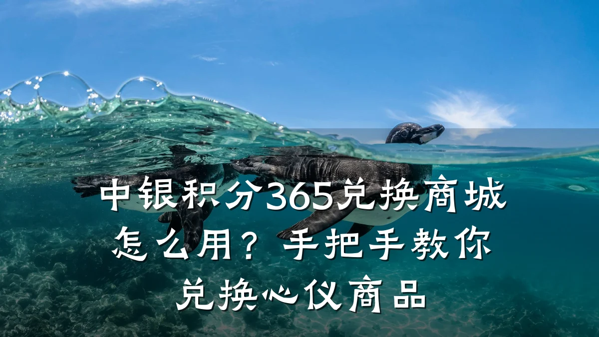 中银积分365兑换商城怎么用？手把手教你兑换心仪商品