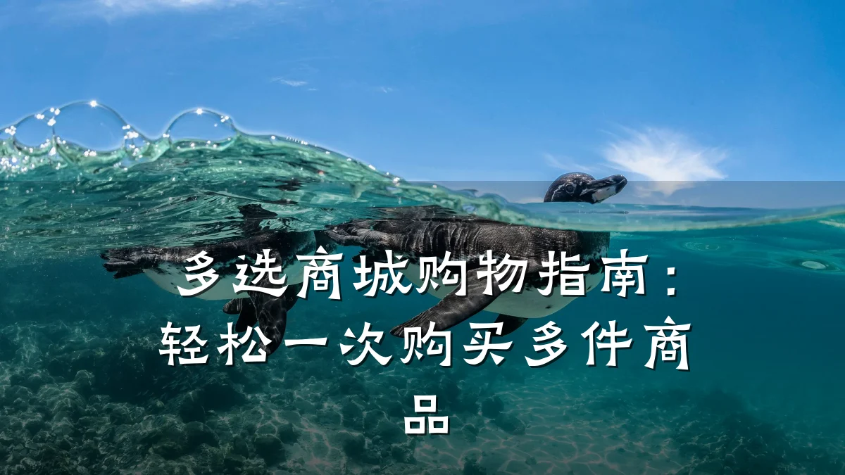 多选商城购物指南:轻松一次购买多件商品