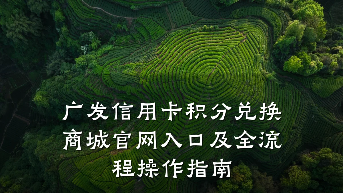 广发信用卡积分兑换商城官网入口及全流程操作指南