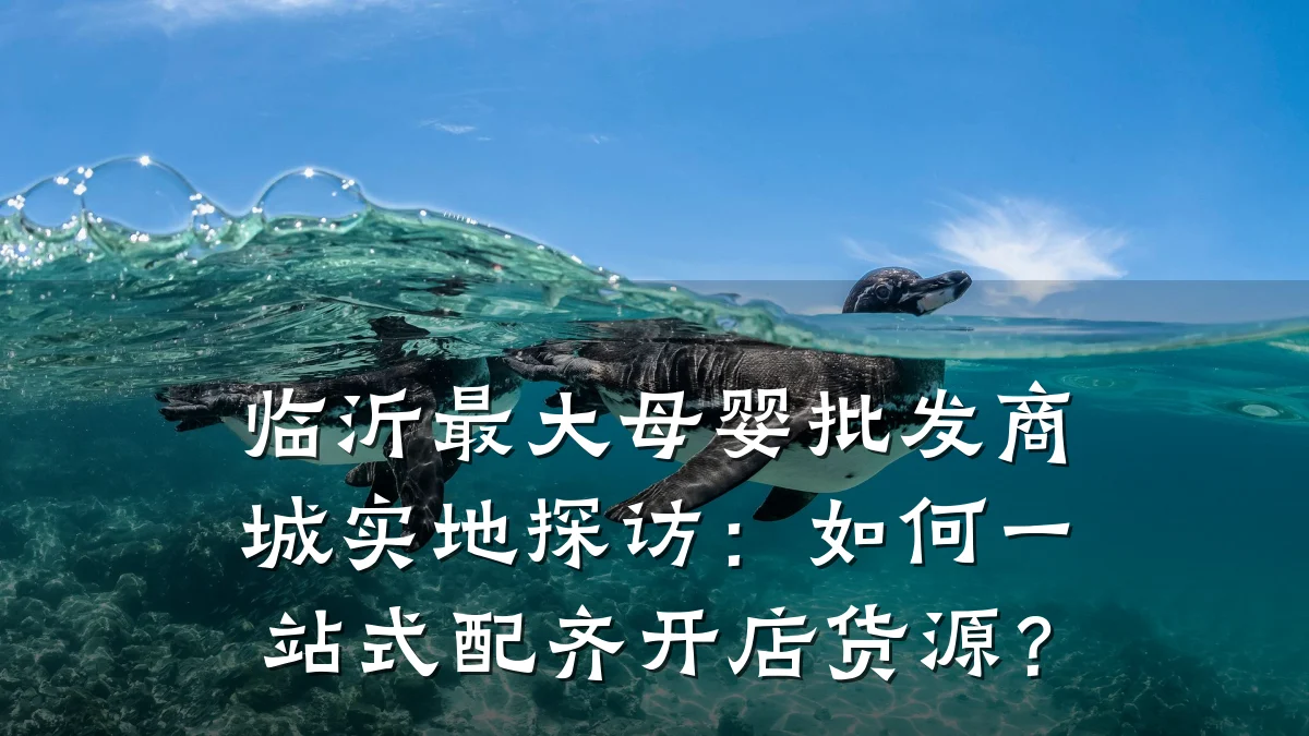 临沂最大母婴批发商城实地探访:如何一站式配齐开店货源?