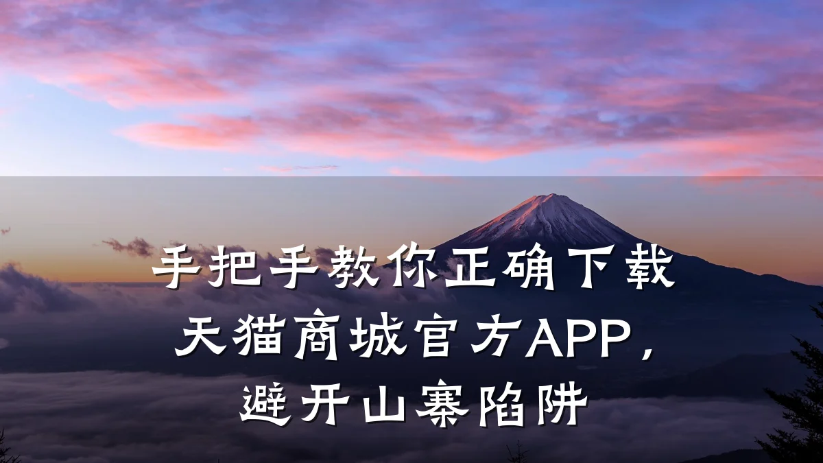 手把手教你正确下载天猫商城官方APP，避开山寨陷阱