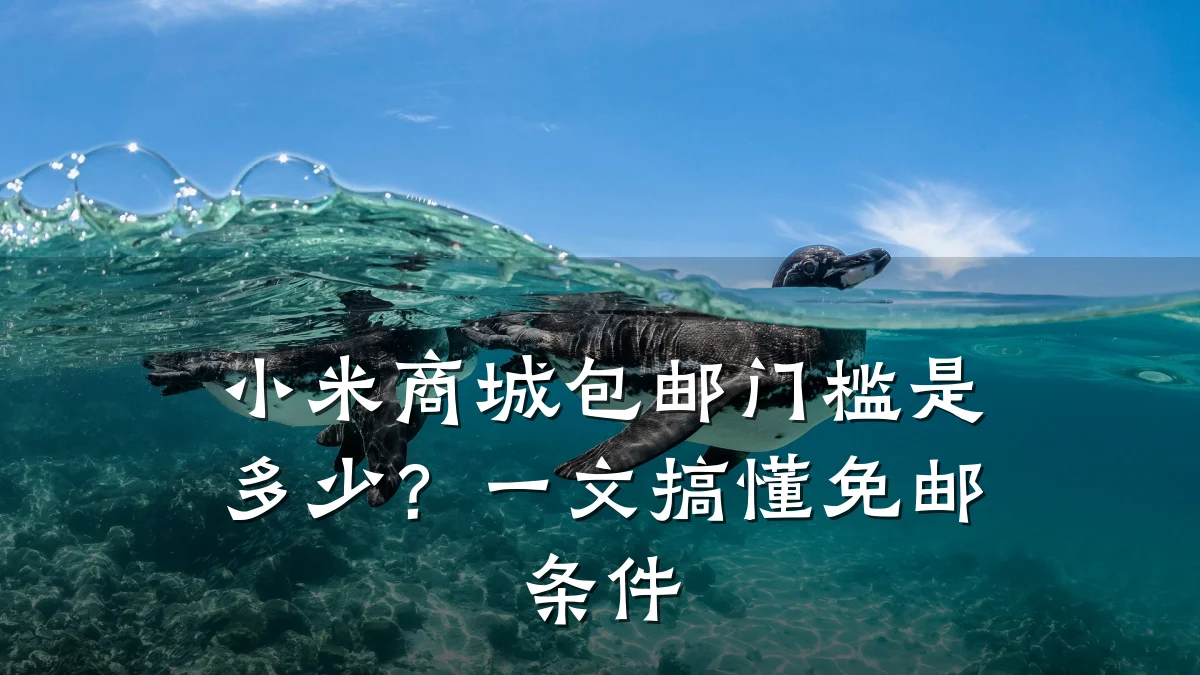 小米商城包邮门槛是多少?一文搞懂免邮条件